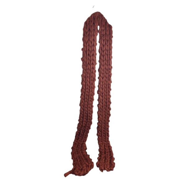 Free People Chunky Knit Scarf Burnt Orange Sienna OS - Picture 1 of 4